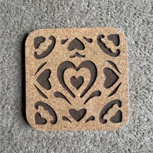 Pampered Chef Heart Cork Trivet